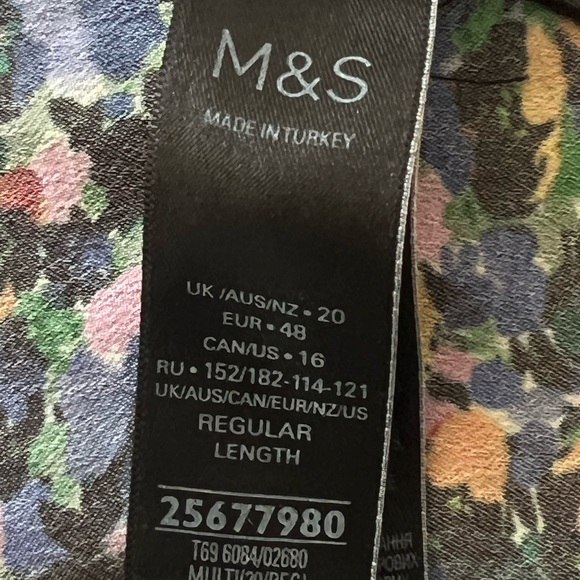 Marks and Spencer X GHOST Floral Midi Dress UK 20 - Picture 11 of 11
